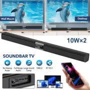 32" Bluetooth 5.3 Soundbar Wireless Surround Home Audio Speaker For Smart TV PC