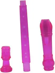 Kisangel Transparent Abs Soprano Recorder Flute Music Instrument for Beginners Accurate Tones Easy to Play Improves Hand Coordination Random Color Random Color