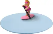 [Lurch] My Lid Summer Fun Pia Paddle, Glass Cover Made of BPA-Free Premium Platinum Silicone, Diameter 10.5 cm