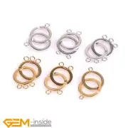 14K Gold Filled Hook Eye Toggle Clasp For Necklace For Jewelry Making Connector