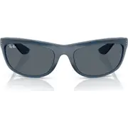 Ray-Ban 62mm Oversize Rectangular Sunglasses in Dark Blue at Nordstrom One Size
