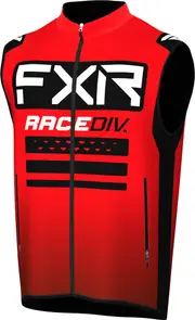 FXR RR Off-Road Motocross Vest, black-white-red, Size 2XL for Men Black White Red