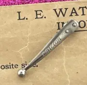 Chilton Nickel 2-Hole Clip Complete With Two Brads Perfect
