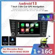 7'' Android 13 1GB 16GB Car Stereo Radio GPS For Mercedes-Benz W211 W219/463/209
