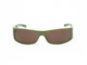FORTRESS KREEDEYES Green and Brown Rectangle Unisex Retro Sunglasses