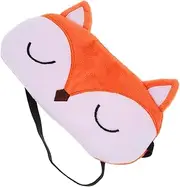 SAFIGLE Cartoon Fox Style Sleep Eye Mask Lightweight Lightproof Eye Cover for Travel Home Use for Blocking Light and Quick Sleep for Adults