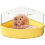 Hamster Sand Bath Box - Transparent Critter's Litter Box Sand Bath Shower Room