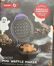 Dash Ghost 4" Mini Waffle Maker Non-Stick