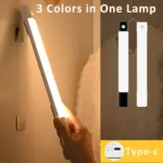 LED Closet Lights Motion Sensor Lamp Wireless Rechargeable Cabinet Night Light F