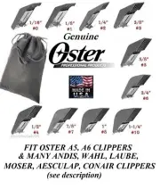 OSTER Universal Snap On GUIDE Blade COMB SET*Fit A5,A6 & Most Wahl,Andis Clipper