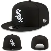 New era Chicago White Sox Snapback Hat MLB Official Basic Black Adjustable Cap