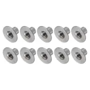 30Pcs Flange Insert T-Nut M5x15x1.2mm for Furniture Installation Dark Gray