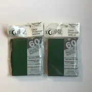 Set of 2 NEW 60 Ultra Pro Eclipse SMALL Forest Green Matte Deck Card Sleeves