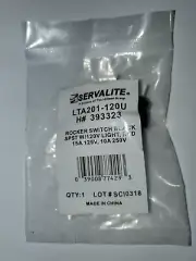 Hillman SERVALITE - ON/OFF Rocker Switch SPST (393323) w/Red 120V Lighted Switch
