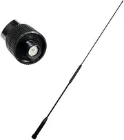 [LSENG] Two Way Radio 18.11 Inch SMA-Female Flexible Whip Dual Band UV VHF/UHF 144/430Mhz Antenna Ham Radio Antenna for Walkie Talkie Baofeng BF888S UV-5R UV-82 Kenwood Retevis