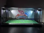Tennessee Titans Custom 2 Mini Helmet display case with LED lights