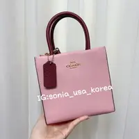 在飛比找樂天市場購物網優惠-sonia_usa_korea- Coach 粉色紙袋包