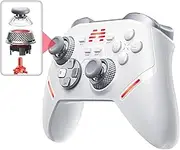BEITONG Wireless PC Gaming Controller with Optical Buttons, TMR Joysticks & Triggers Controller for PC/NS/Mobile with Force Adjustable/Back paddle/Turbo/Motion Control 1000Hz+RP Gamepad KP40