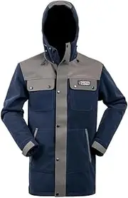 [Hunters Element] Full Zip Bush Coat Jacket Navy/Slate L