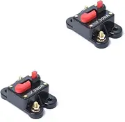 Anneome 2pcs 300 300amp Dc 12-24v Circuit Breaker Gfci Electric Breaker for Car Audio Motorboat Marine Bike Stereo Audio Inline Fuse Inverter