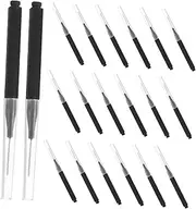 Healvian 50pcs Black Interdental Brushes For Teeth Cleaning Individually Wrapped Toothpicks Ideal Gum Care And Oral