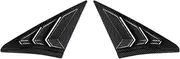 YJVVWQVF Rear Side Window Louvers Compatible for Civic 10th Gen 2016-2020 Hatchback Air Vent Scoop Shades Cover Trim Blinds Car Accessories(Carbon)