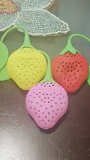 2 Pc Strawberry Silicone Tea Infusers Steeper Tea Strainer Tea Lovers Gift