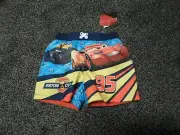 Disney / Pixar Cars 3 Lightning McQueen Baby Boy Swim Trunks SIZE 12M NWT
