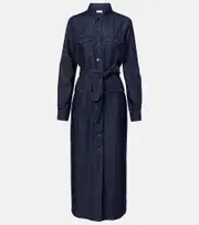 [Dries Van Noten] Dries Van Noten Denim shirt dress AU 10 blue