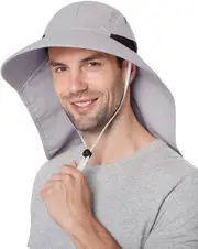 Hat Sun Hat Wide Brim Hat Farming hat with Neck Flap Outdoor
