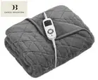 Daniel Brighton 160x120cm Faux Fur Heated Electric Throw Blanket in Grey