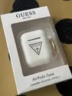 Case AirPods Cover 1st 2nd Generation Guess Ring White New