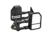 SAN HIMA Extendable Towing Mirrors fit NISSAN PATROL GU/Y61 1997-2016 Black