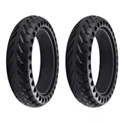 TDR 2pcs 8.5 Inch Solid Rubber Tire Wheel for Electric Scooter - Puncture-Proof for Xiaomi M365 / M365 Pro 2, 3, 3 Lite, Essential, and other models