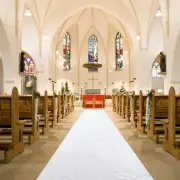 White Aisle Runners for Weddings 2FTx15FT Sequin Fabric Aisle Runner Outdoor ...