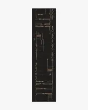 75' x 305' | Machine Washable Runner Rug | Kid & Pet Friendly | Indoor Rug | Nisa Ink Black Rug by Architectural Digest | Ruggable