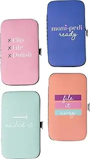 DM Merchandising Olivia Moss Mani Pedi Ready 6-Piece Nail Kit, Assorted Colors