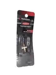 Radio Shack BNC Male to RCA (Phone) Female Adapter #278-303 Gold - New