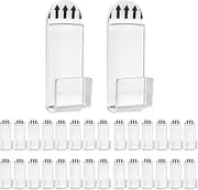30Pcs Clear Acrylic Vinyl Record Display Shelf Wall Mount, Easy Mount, Display Functionality, Tiered Shelf, 30 Shelves, No Screw, Home Decor, Music Instruments