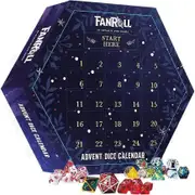 Metallic Dice Games 2023 Poly Dice Advent Calendar