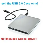 USB 3.0 SATA external Caddy Enclosure Case for laptop CD DVD writer burner drive