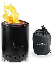 Black Sierra Tabletop Smokeless Firepit (Black)