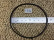 138mm Folded Length - 2mm Square Rubber Belt for CD-Cassette Deck -VCR - Player