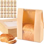 Paper Bread Bags 25PCS, Sourdough Bread Bags for Homemade Bread, Large Bakery Ba