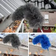 Gutter Cleaning Brush Telescope Rod Roofing Guard Cleaning Brush Sturdy..