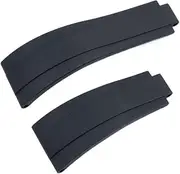 [BANDKIT] 20mm 21mm Fluorine Rubber FKM Watchband Watch Band For Rolex Strap GMT OYSTERFLEX Daytona Submariner DEEPSEA Yacht Master Belt