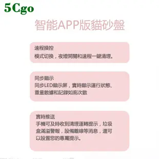 5Cgo【批發】全自動貓廁所智能貓砂盆全封閉式大號防外濺貓砂清理器電動鏟屎機【含稅代購】600877161282