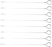 8Pcs Stainless Steel Kabob Skewers Grilling Skewers for Outdoor BBQ for Meat Vegetables and Camping Easy to Store and Carry Durable Grill Accessories