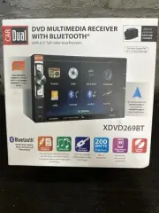 Dual Car DVD Multimedia Receiver With Bluetooth Model XDVD269BT