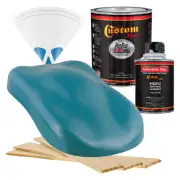 HOT ROD FLATZ Medium Blue Quart Kit URETHANE Flat Auto Car Paint Kit